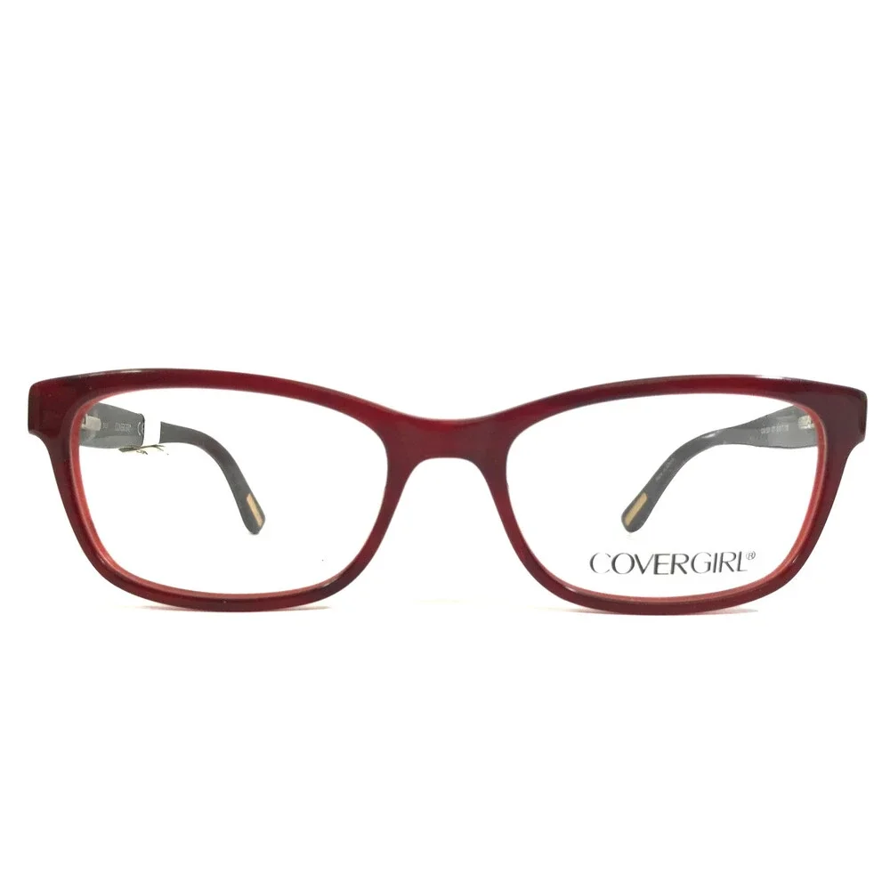 Covergirl Eyeglasses Frames CG0531 071 Bordeaux Red Tortoise Cat Eye 51-17-135